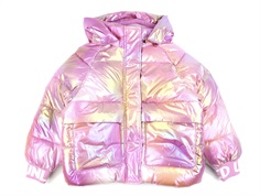 Name It moonlite mauve shiny puffer vinterjakke